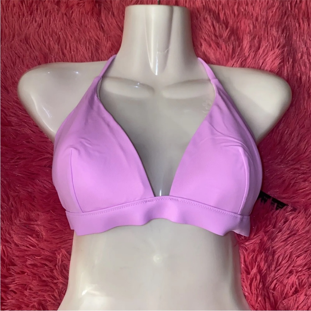 Victoria's Secret Halter Swim Bikini‎ Top Size XL Berry